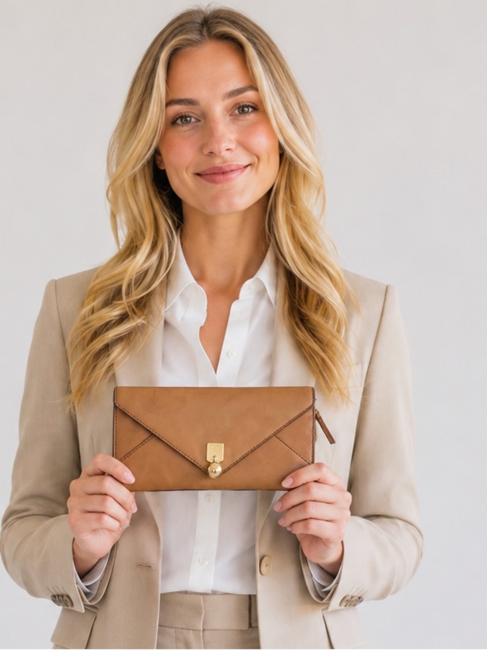 CHLOE. Calf Skin Envelope type wallet